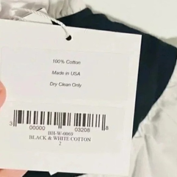 NWT Batsheva Black White Ruffle Cotton Midi Dress Size 2 - Picture 4 of 7